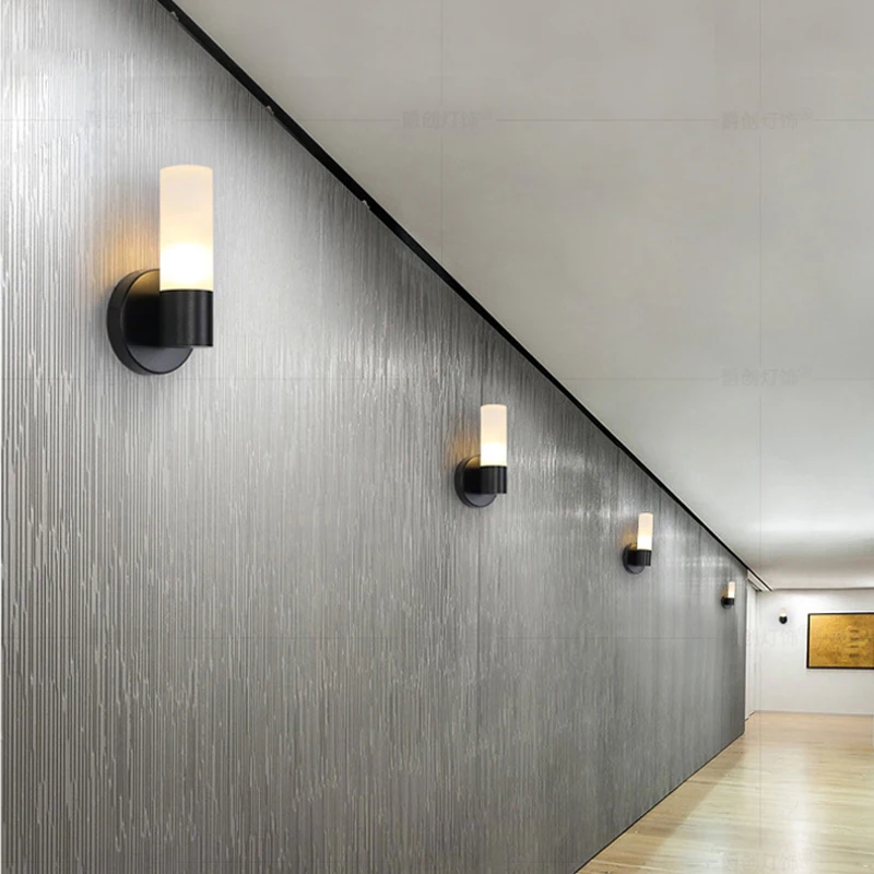 

SGROW Industrial Acrylic Wall Lamp Indoor Lighting Fixture for Bedroom Living Room Dinning Room Cocina Led Light Stairs Lampara
