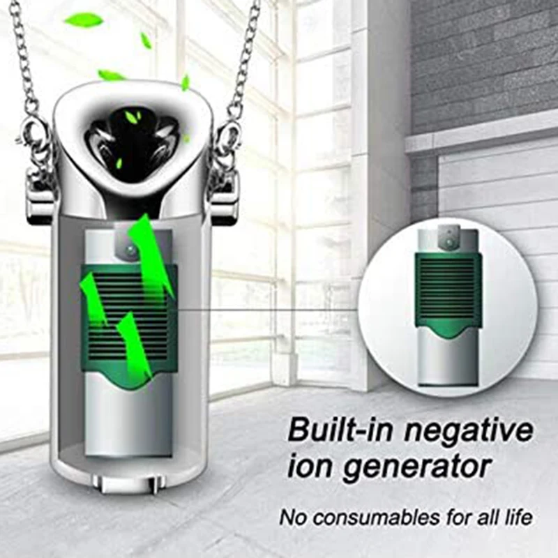 Мини очиститель воздуха портативный переносной подвесной для шеи с USB