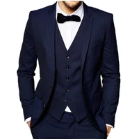mans suits for weddding groom tuxedos groomsmen shawl lapel best man wear wedding dress three pieces suit jacketpantsvest
