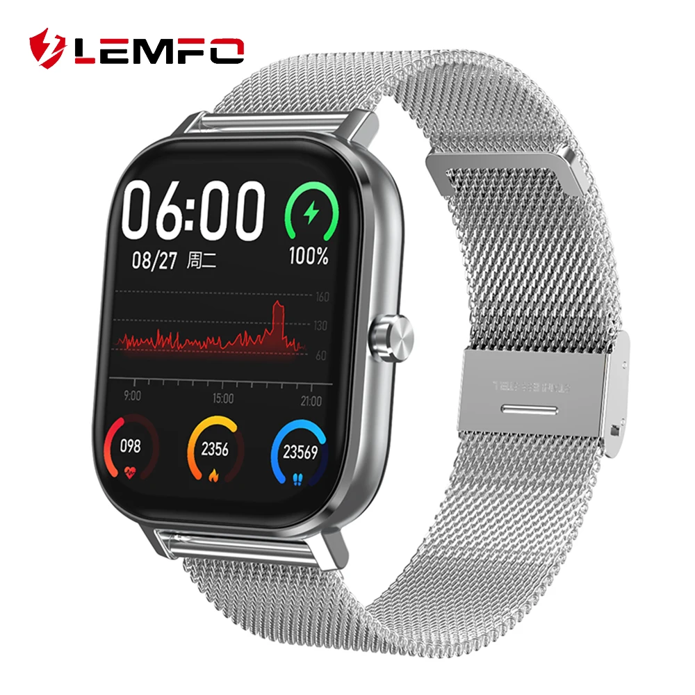 LEMFO Смарт-часы 2020 Для мужчин Smartwatch PPG ЭКГ вызовов через Bluetooth 24-часовой монитор