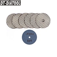 dt diatool 7pcspk gbuff flexible diamond sanding disc dry resin bond polishing pads wbuff for granite marble dia 4inch