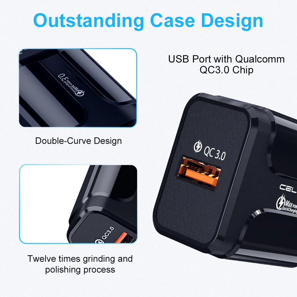 Сетевое зарядное устройство с функцией быстрой зарядки 3 0 9 В 2 А | Зарядные