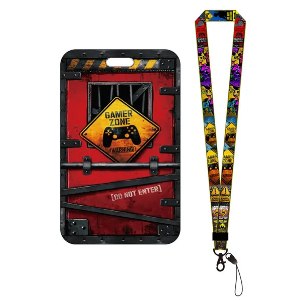 CARTOON ID Credit Bank Card Holder Students Bus Case Hand Rope Visit Door Identity Badge Cards Cover FOR Women Men Pendants | Багаж и