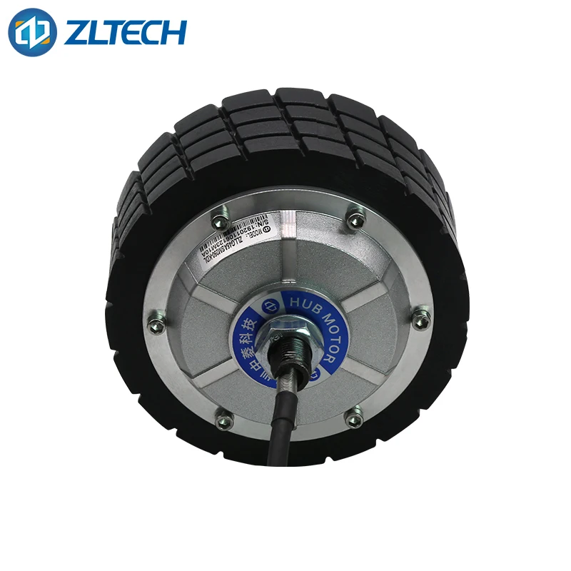 

Built-in-encoder 4.5inch 150kg load 24V 250W 6N.m 300RPM electric scooter DC servo hub wheel motor for moving robot