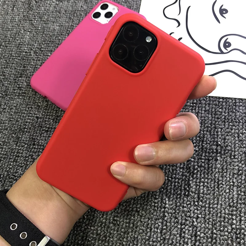 Силиконовый чехол карамельного цвета для iPhone XS 11 Pro MAX XR X телефона ярких цветов s