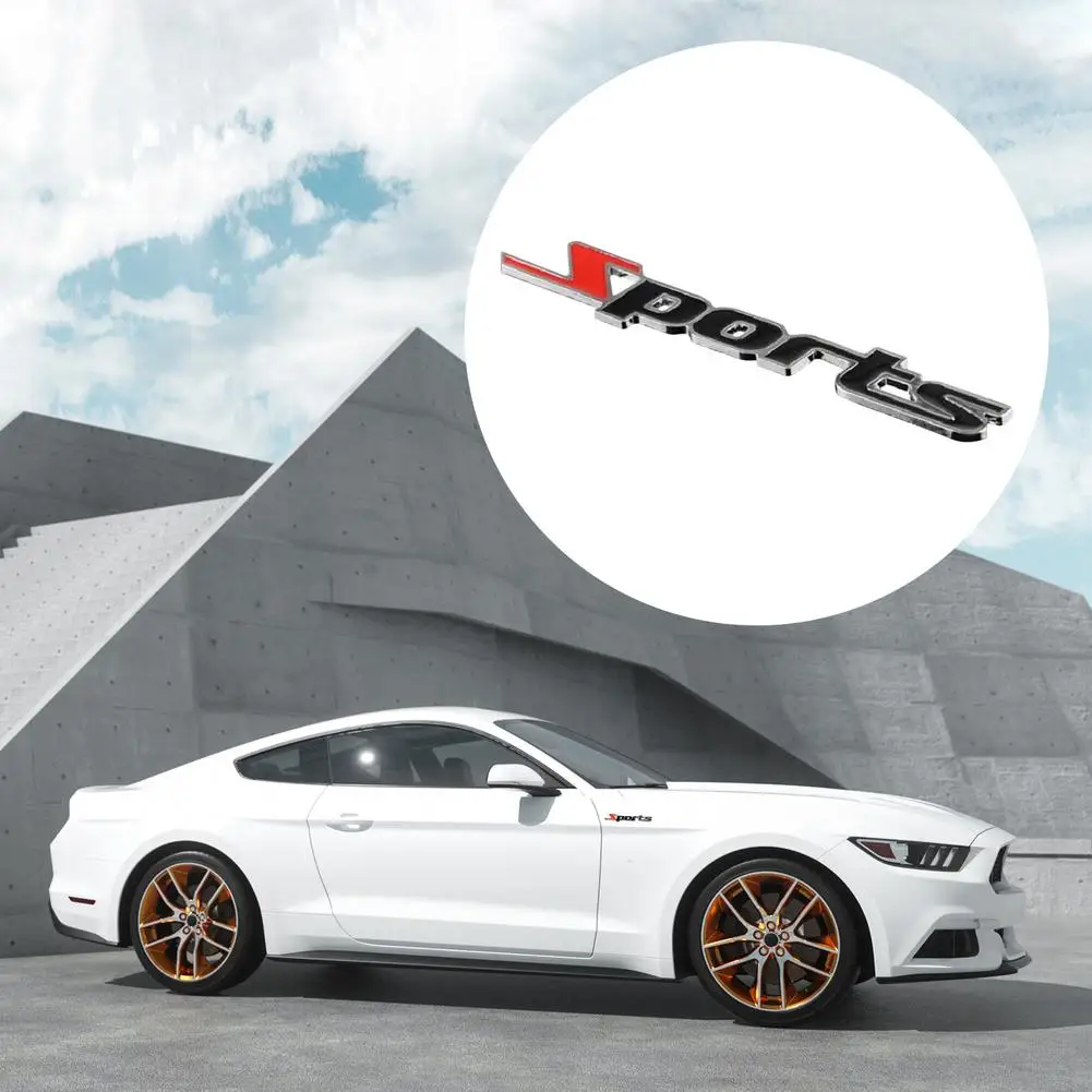 Металлическая 3D хромированная Спортивная Автомобильная наклейка с логотипом