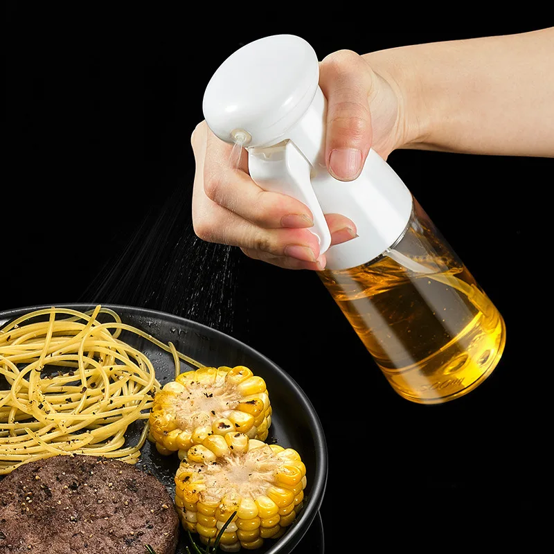 

Olive Oil Spray Sprayer Dispenser Soy Sauce Vinegar Bottle for Grilling BBQ Salad Bread Baking Kitchen Tool 210ml