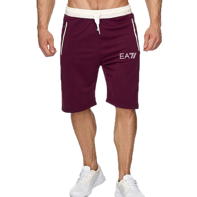 

Men's 2021 New Splicing Shorts Men's Loose Shorts Fitness Jogger Men's Brand Durable Sports Pants Fitness Exercise Shorts