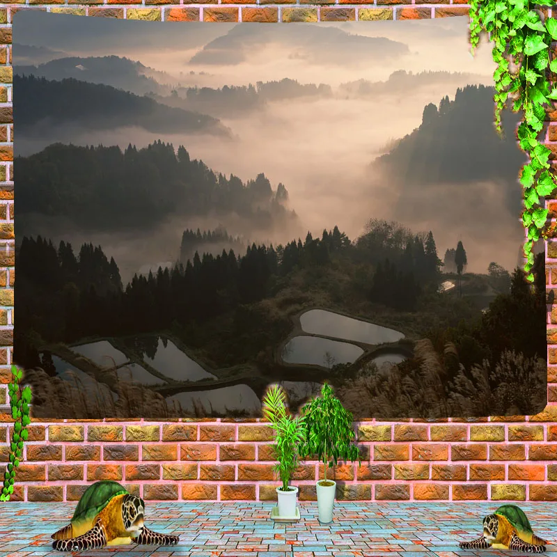 

Nordic psychedelic wall cloth background wall cloth home decoration wall blanket tapestry bedroom wall hanging cheap large wall