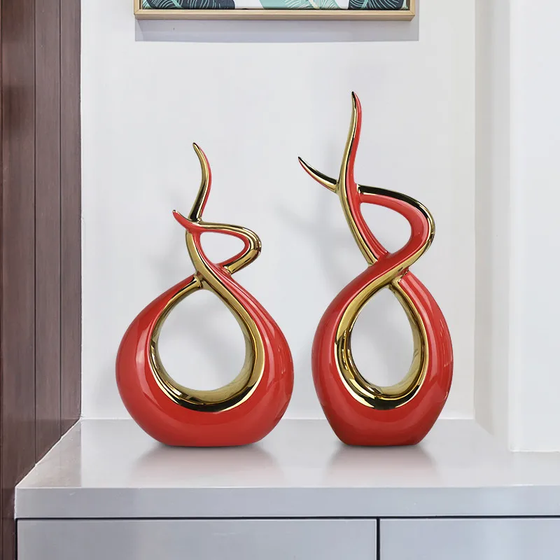 В китайском стиле Красный цвет талисман Feng shui Керамика аксессуары для дома