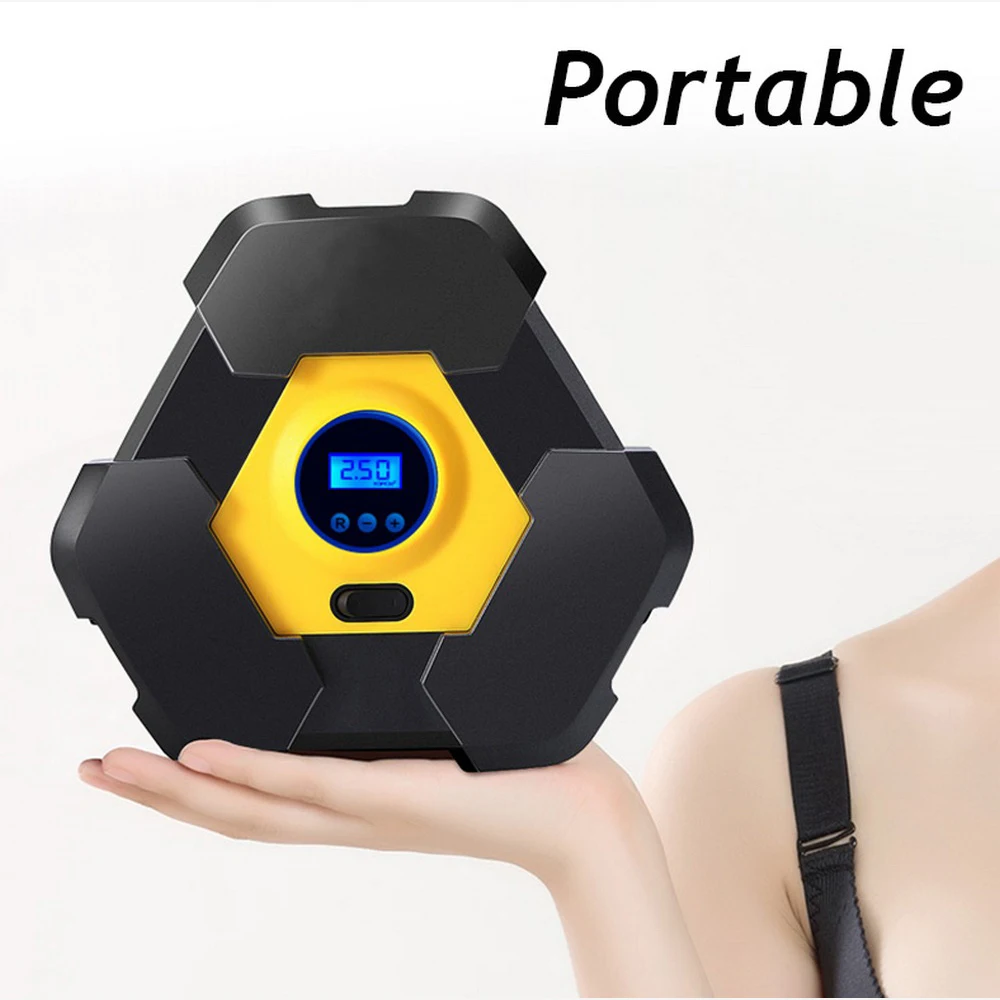 

Dropship Intelligent Car Inflatable Pump Air Compressor Tire Inflatable Pump 12V Portable Au Tyre Inflator to for Car Tires