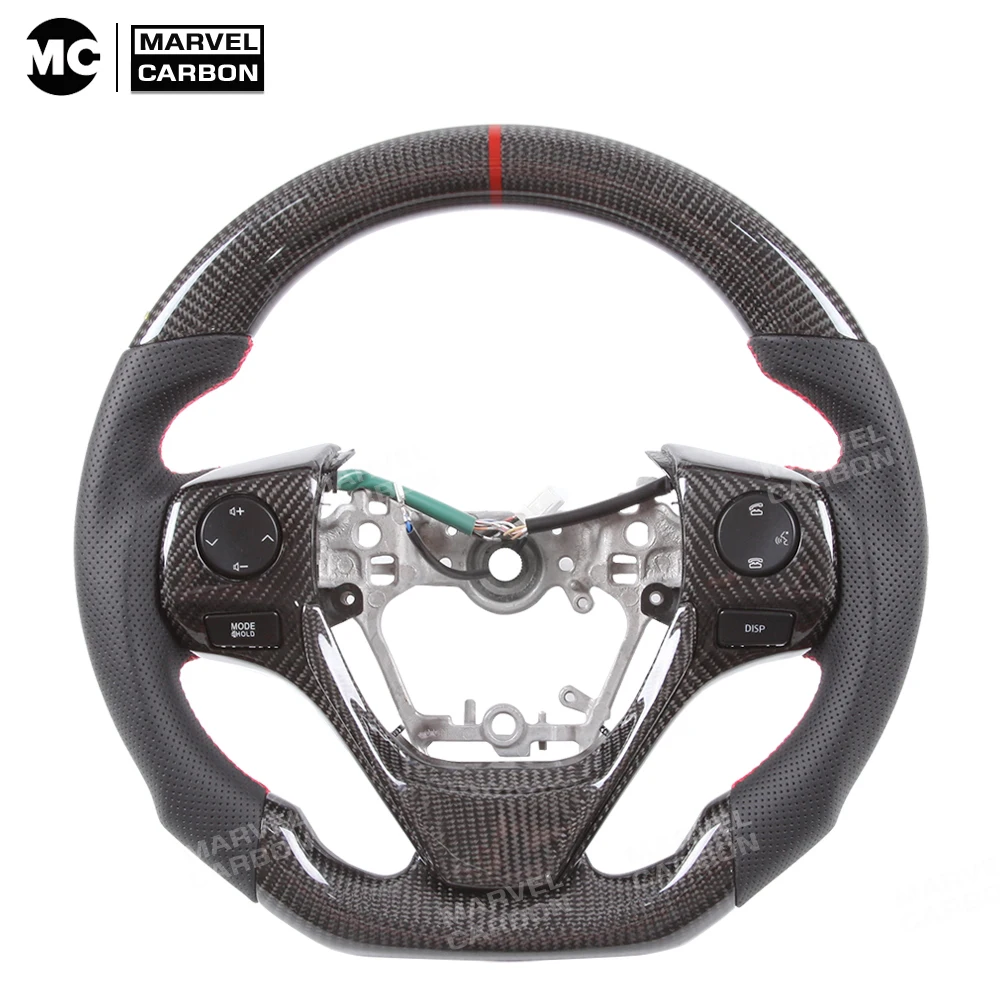 

100% Real Carbon Fiber Steering Wheel for TOYOTA Corolla, Wish, Yaris, Camry
