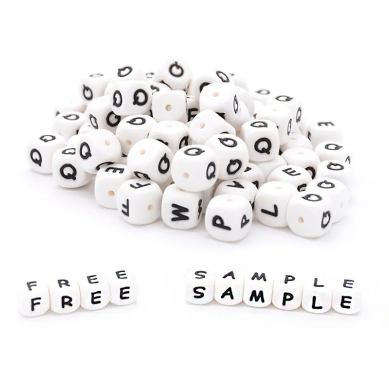 Детский Прорезыватель для зубов 26 шт./100 шт. буквы Английский алфавит бусины