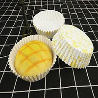 300pcs round cake cup pet film high temperature baking tool resistance oil proof bread paper tray