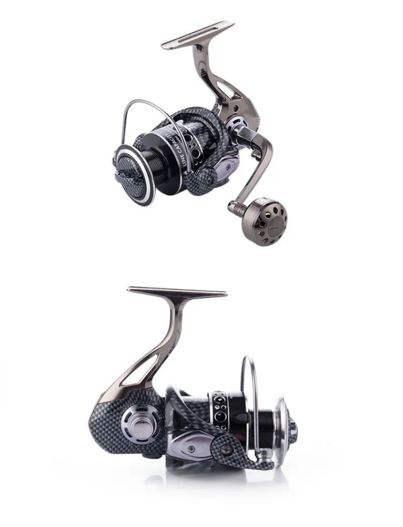 

Metal Body Spinning Wheel DE2000-7000 Ocean Rock Fishing Fake Bait Pre-Loading Spinning Wheel Saltwater Fishing Reels