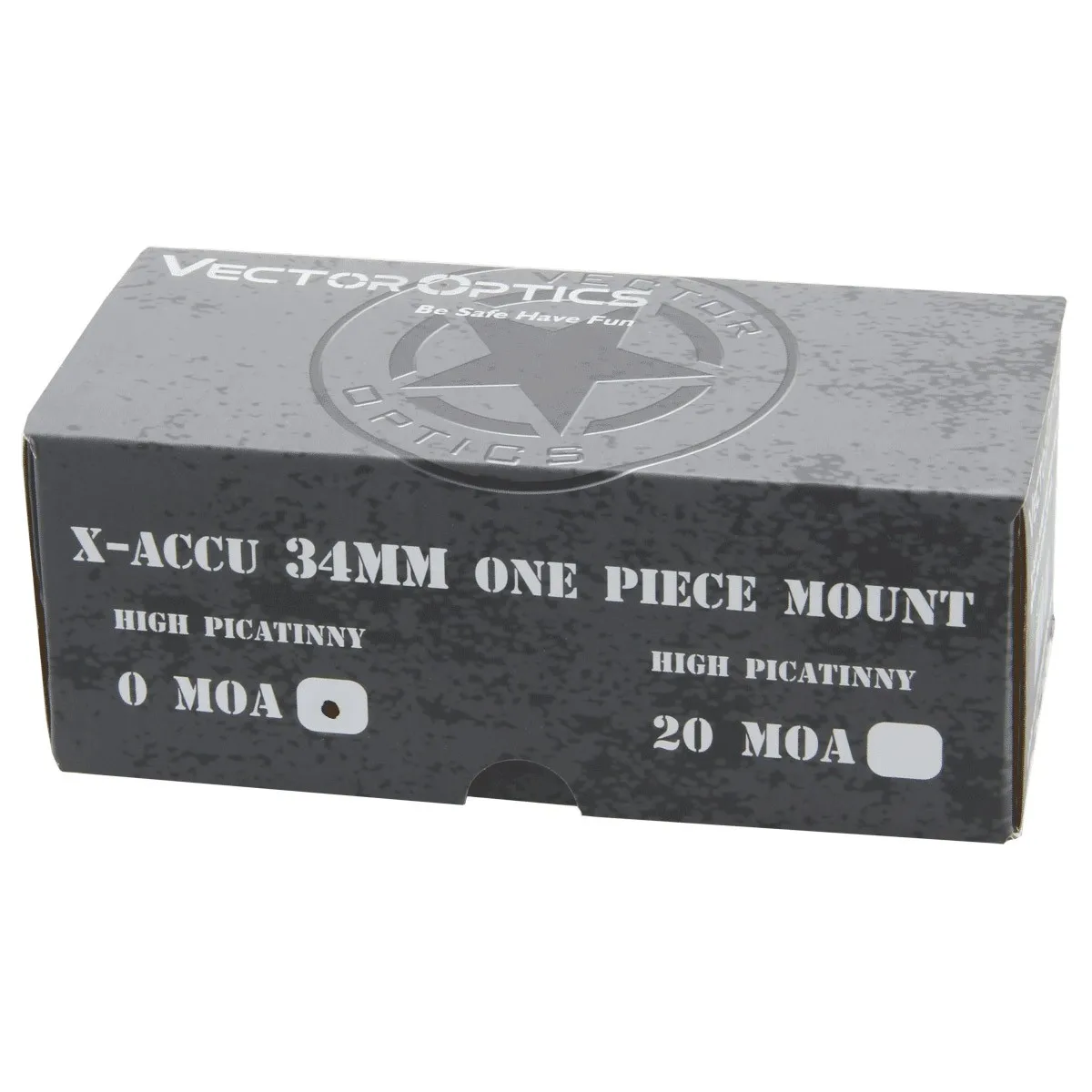 

X-Accu 34mm High Profile One Piece 0 MOA Mount Rings Fit Picatinny Rail Max 65mm Scope Objective Lens For Big Recoil Calibers