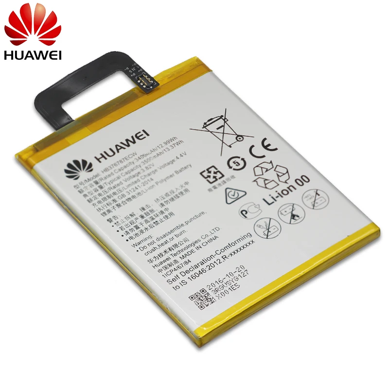Hua Wei аккумулятор для телефона HB376787ECW для huawei Honor V8 сменные батареи 3500 мАч+ Бесплатные инструменты