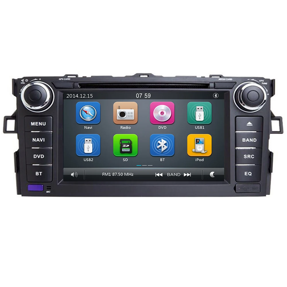 7 IPS автомобильный DVD GPS плеер для Toyota AURIS Corolla Altis 2012 2013 автомобильная навигация Raido