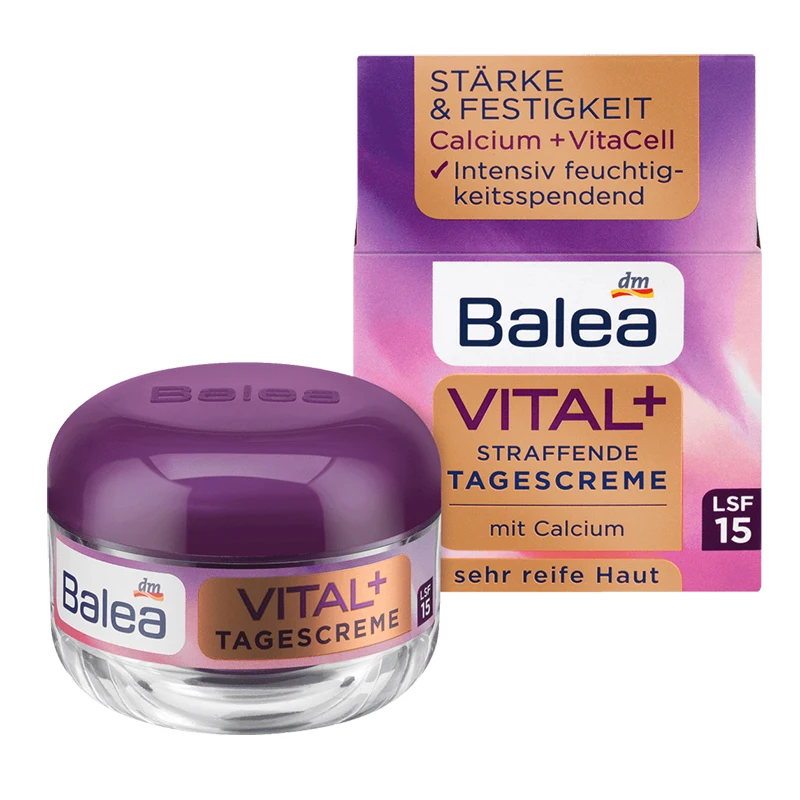Balea Vital + дневной и ночной крем для зрелой кожи в возрасте 55 антивозрастной против