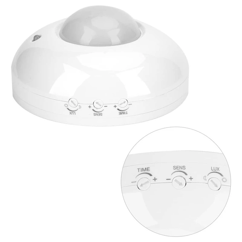 

Motion Detector LED Light Human Motion Infrared Detector 360 degree Ceiling Installation Corridor Bathroom Ceiling