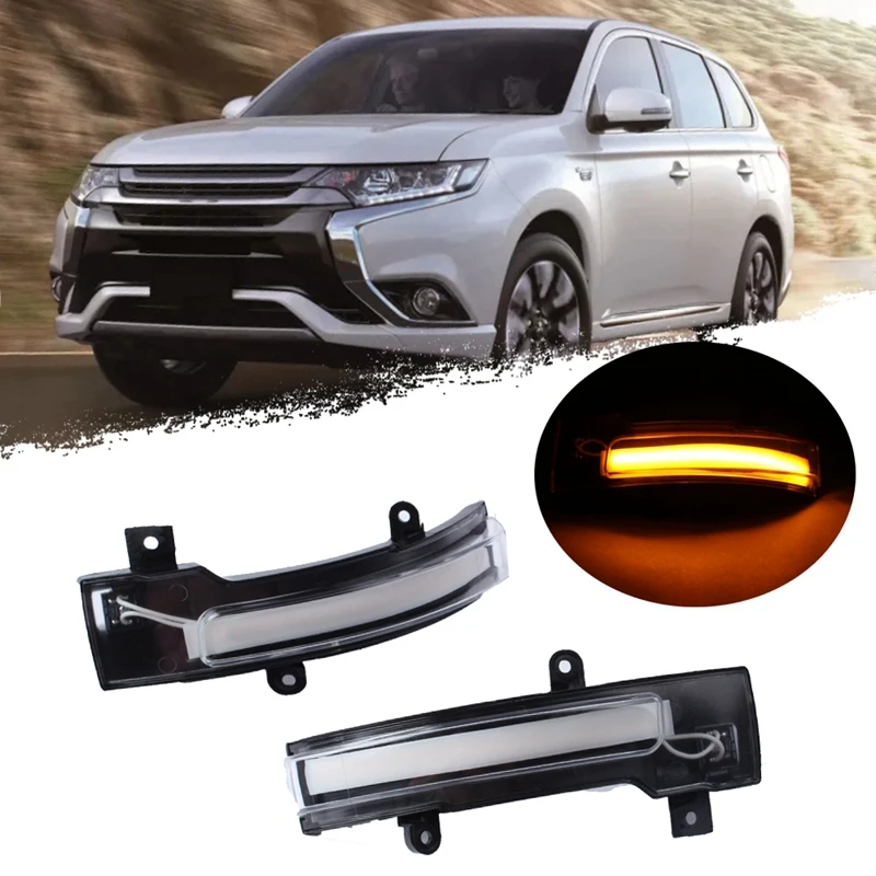 

Car LED Dynamic Turn Signal Light Rearview Mirror Light Indicator for Mitsubishi Lancer ASX Outlander Sport 2014-2020
