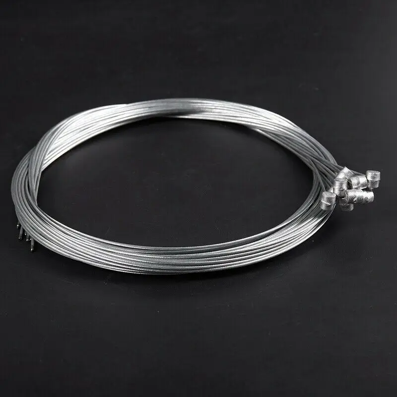 10 pcs Universal Bicycle Brake Inner Cable Front And Rear Mountain Bike Accessories Lithium Battery Wire Core Disc Brakes | Спорт и
