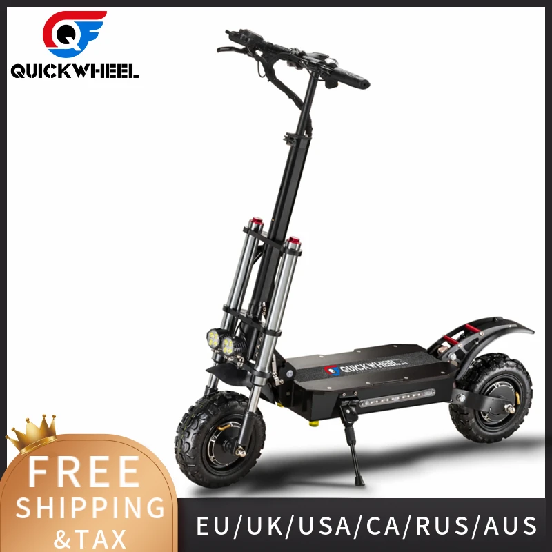 2021 горячая Распродажа 60 в 5000 Вт Ач/28ач/38.4ач складной двухмоторный скутер Quickwheel