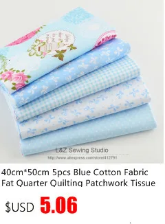 Booksew хлопчатобумажная стеганая ткань для детей DIY лоскутное шитье лисы узор ткань серый Tecido материал тканевый измеритель ткани платье
