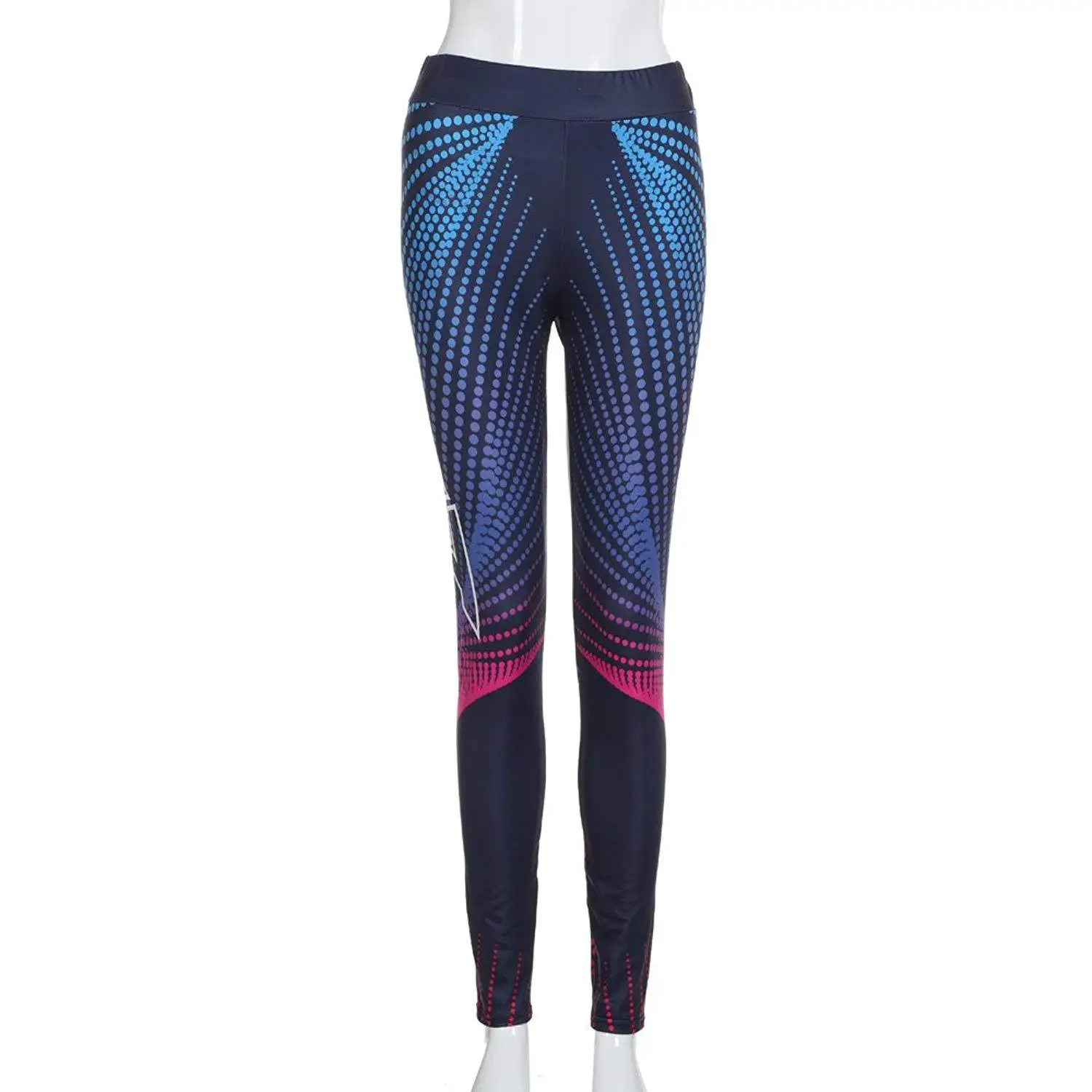 

2020 Women's Elasticity Sports Fitness Leggings Pants Dot Printed Trousers