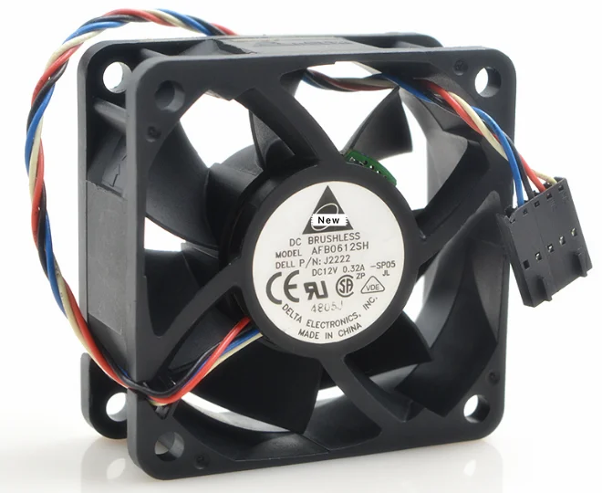 

for DELTA AFB0612SH AB06 DC12V 0.32A 60x60x25mm Server Cooling Fan