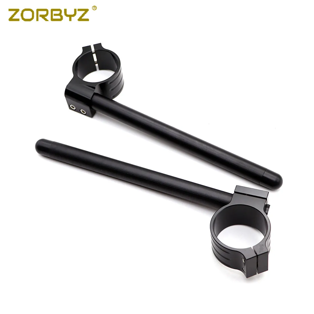 ZORBYZ 58 мм ЧПУ черный зажим-клипса Ons Руль Бар Вилка трубка для Benelli Leoncino 500 |