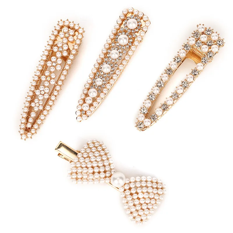 Мода перламутровыми бусинами Заколки для волос отдыха в ночном клубе утконоса