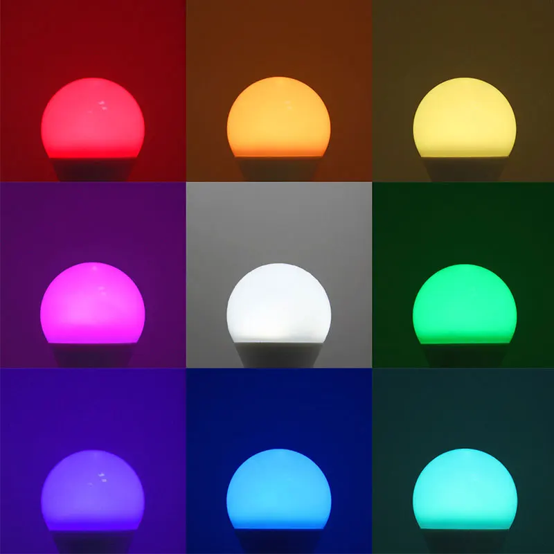 LED Light Bulb Durable Super Bright E27/B22 Remote Control Home Bedroom Decoration Lamp Party Bar RGBW Smart 5/10W | Лампы и освещение