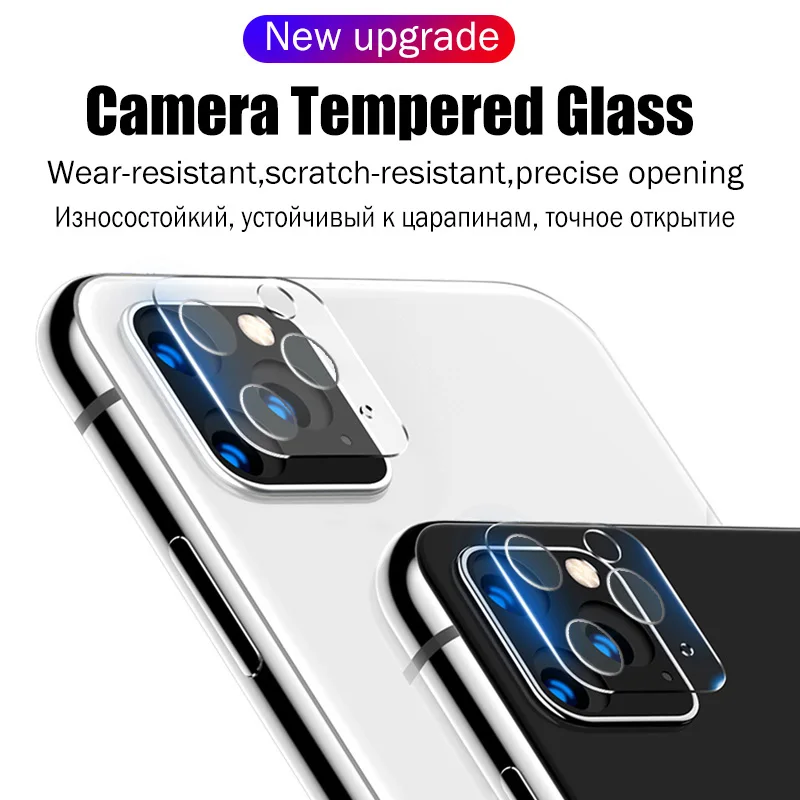 15D объектив камеры закаленное стекло для iPhone 11 Pro XS MAX Полное покрытие экрана протектор для iPhone XR X 7 8 Plus HD защитная пленка