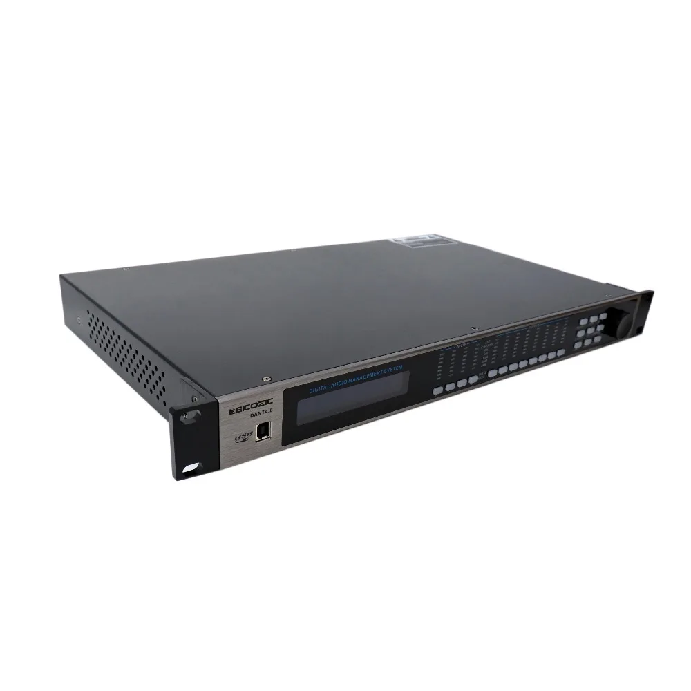 Leicozic DANT4.8 dsp аудио процессор 4in8out громкоговоритель управление processador de аудио цифровые процессоры RS232, RS485 AC220V
