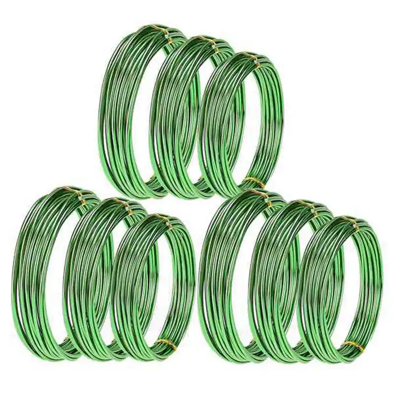 

9 Rolls Bonsai Wires Anodized Aluminum Bonsai Training Wire with 3 Sizes (1.0 Mm,1.5 Mm,2.0 Mm),Total 147 Feet (Black)