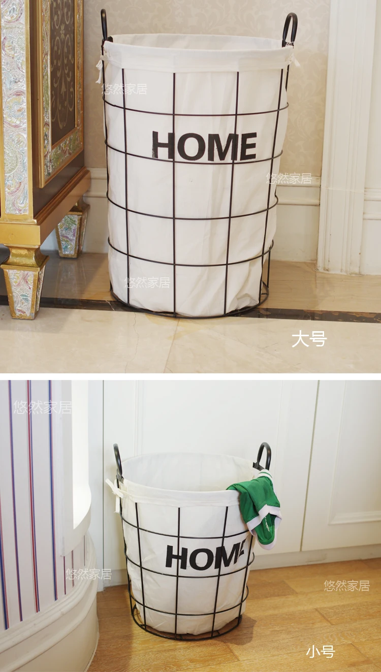 Корзина из кованого железа zakka винтажная корзина для хранения игрушек в стиле