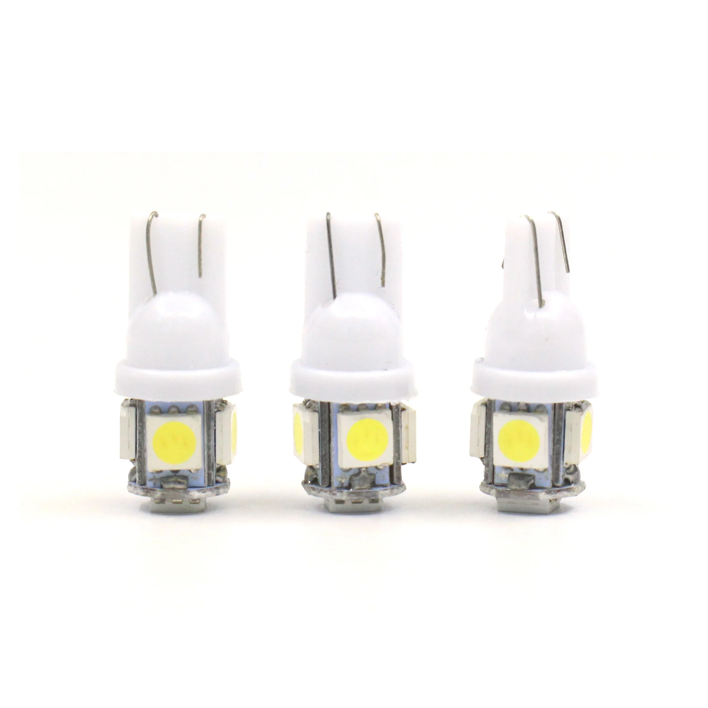 3 шт. светодиодный автомобильный светильник W5W T10 5050 5SMD габаритный s 12V 1W освещение