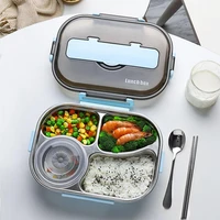 japanese portable lunch box stainless steel food container for kid school picnic bento lunch box with soup bowl food storage box