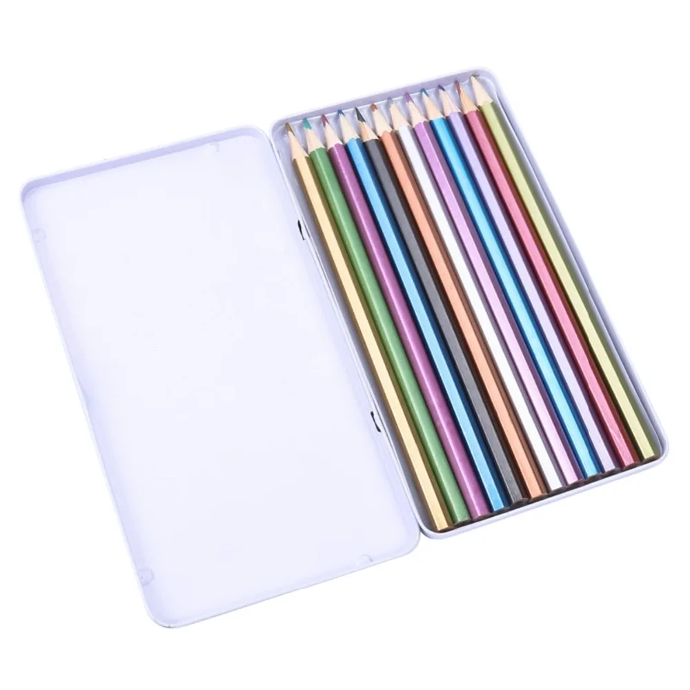 Цветные карандаши предварительно заточенные мягкие сердечники 12 Кол во для