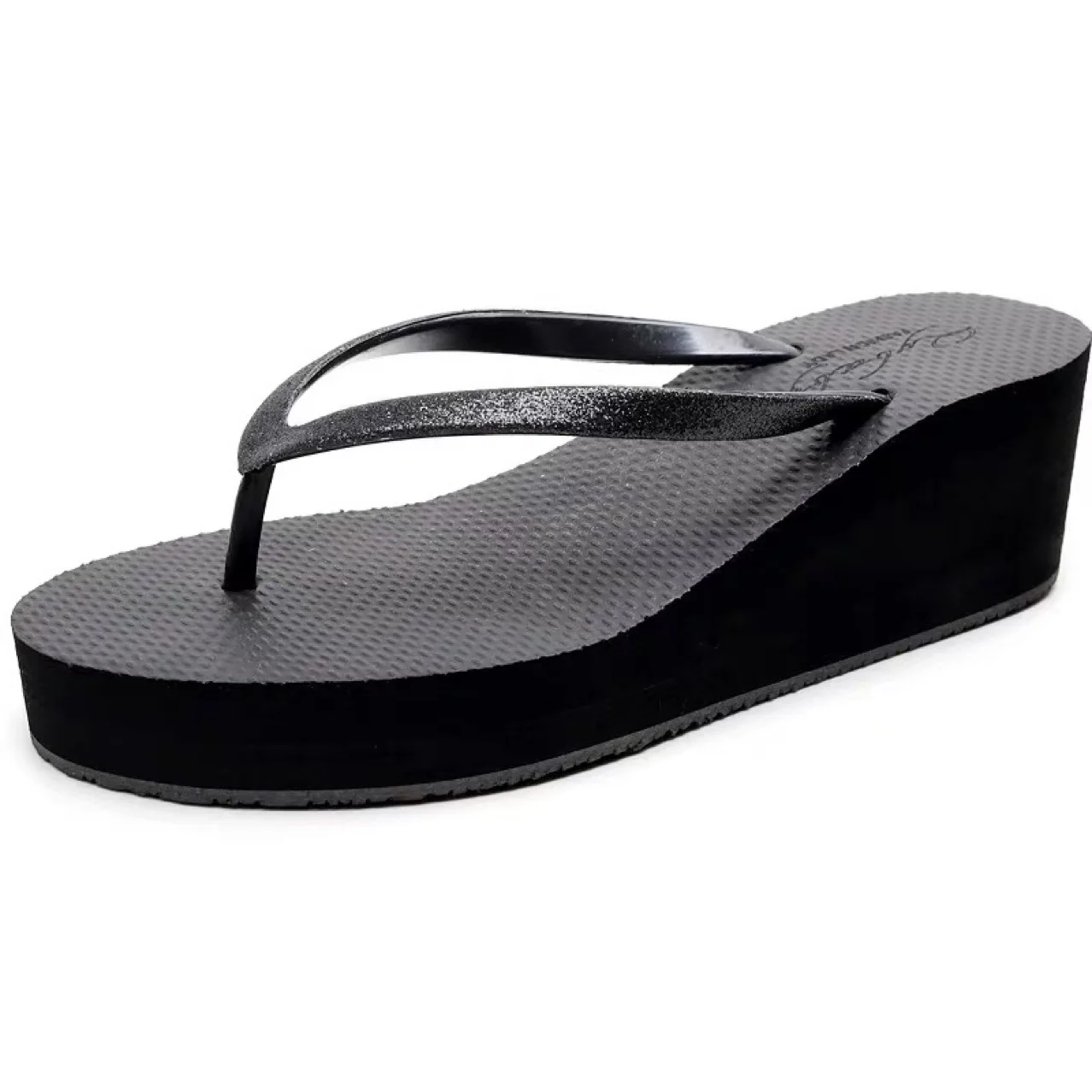 

Med Shoes House Slippers Platform Summer Clogs Woman On A Wedge Luxury Slides Rubber Flip Flops Beach Designer Soft Hawaiian TPR