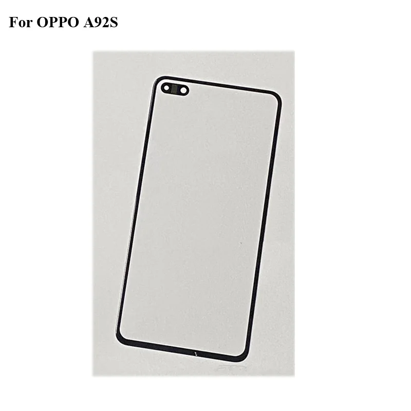 

For OPPO A92S Front LCD Glass Lens touchscreen For OPPO A 92S oppoA92S Touch screen Panel Outer Screen Glass without flex