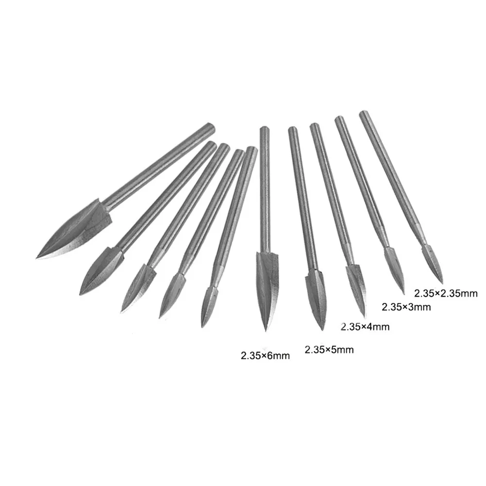 

10Pcs Wood Carving Tool Carving Cutter Drill Engraving For Rotary Tool