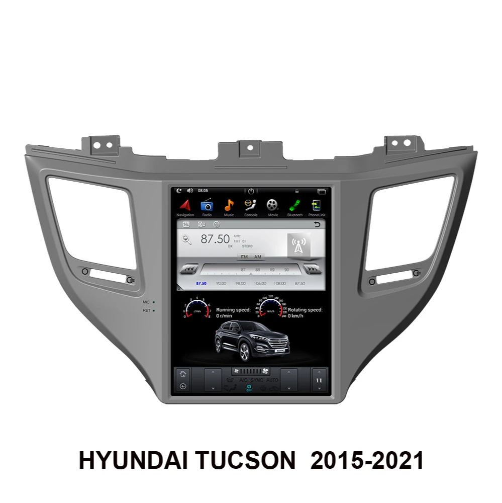 10 4 дюймовый экран в стиле Tesla Android 9 0 автомобильный GPS-навигатор для HYUNDAI TUCSON 2015-2022