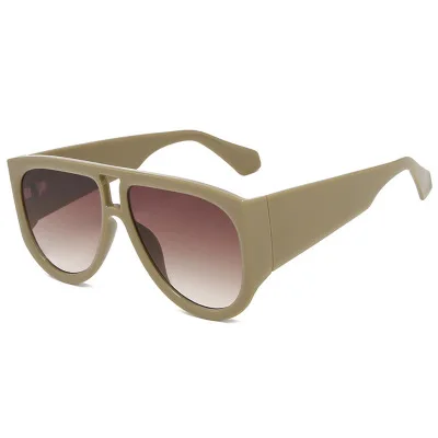 

2021 new stars with SELBY fashion sunglasses men and women big frame sunglasses New sunglasses