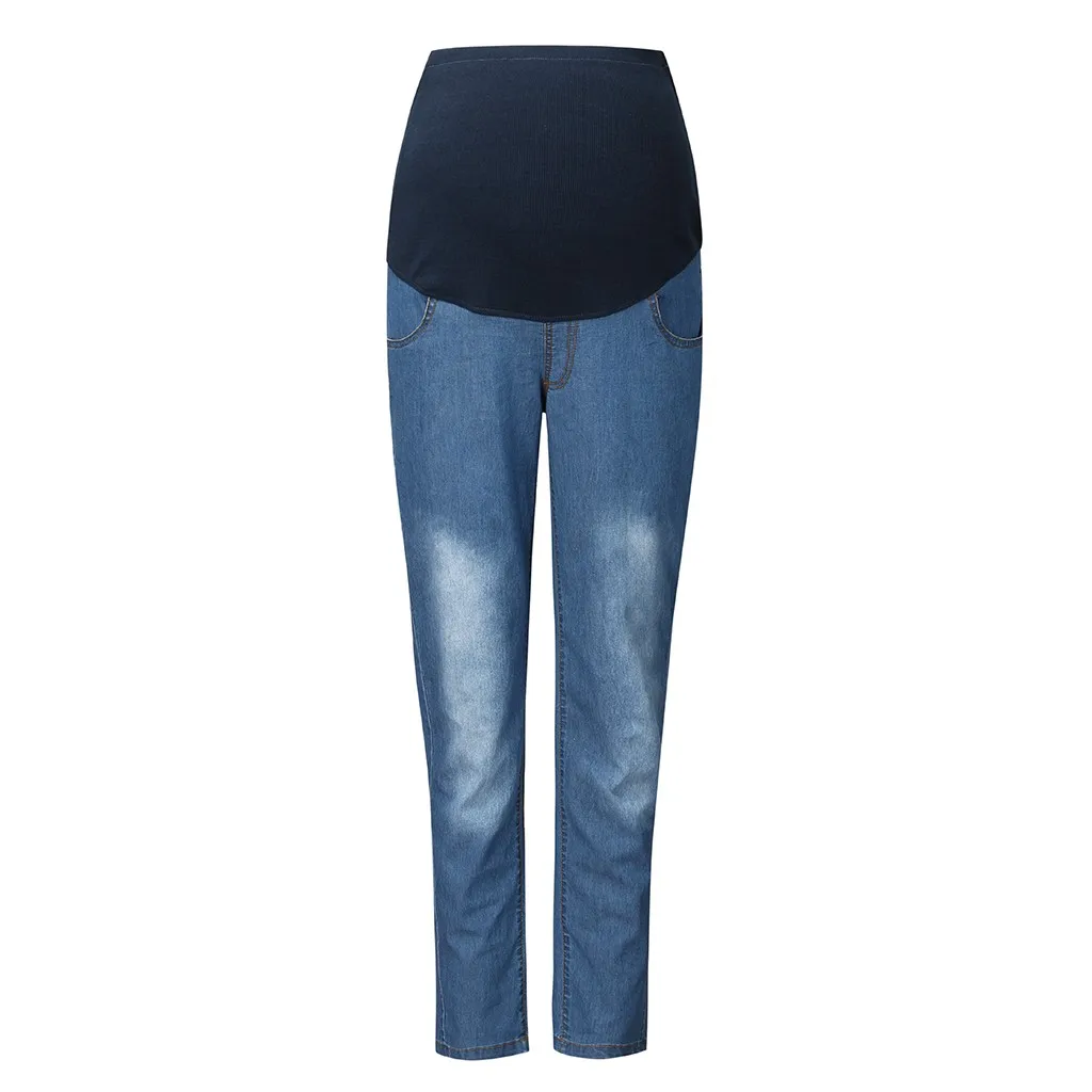 Женские джинсы до щиколотки SAGACE Длинные Джинсовые Леггинсы для беременных