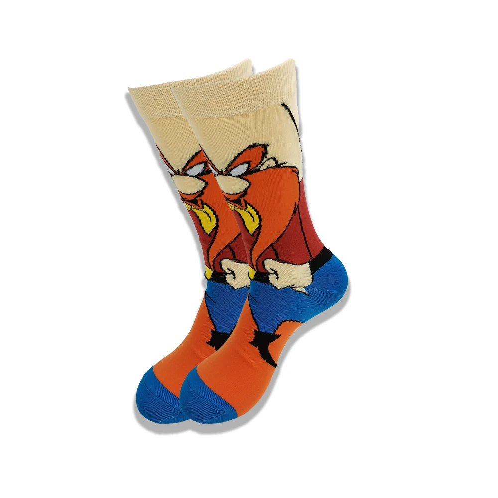 

Cartoon and Animation fFashion Trend Men and Women Socks Autumn and Winter Street Style Middle Tube Skateboard Socks