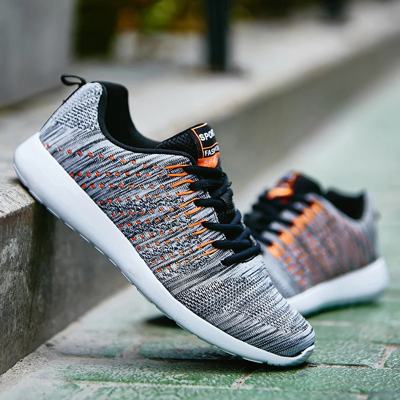 2019 Hot Sneakers Men Running Shoes Breathable Casual Unisex Walking zapatos hombre Big Size 38-46 | Обувь