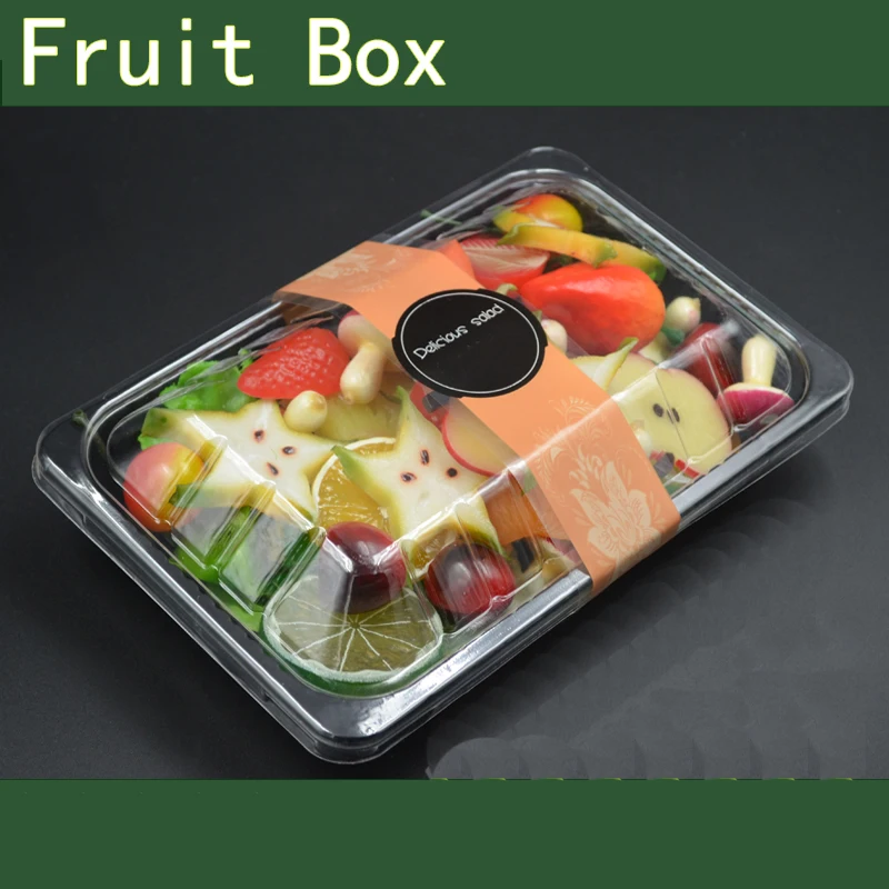 50 шт. контейнеров одноразовых пластиковых пищевых содержащих салаты фрукты и