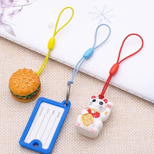 5 шт./лот шнур Lariat шнуры вставку внутрь эластичного ремешка брелки для ключей